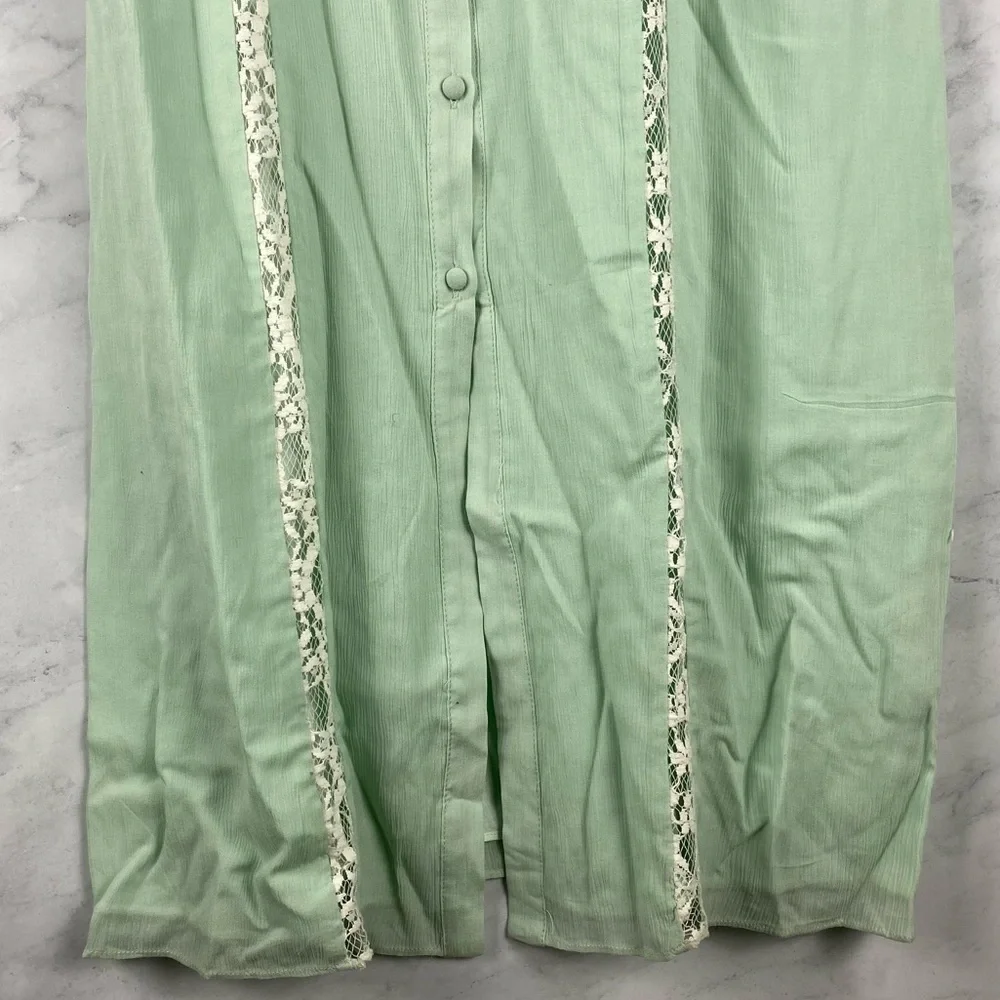 Endless Rose: Cottage Core Floral Lace Prairie Flowy Midi Maxi Dress Size Medium - Picture 5 of 8